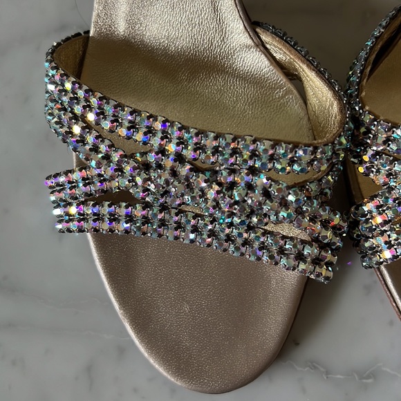 Gina Nocturn Mink Key West Swarovski® Crystal High Heel Stiletto Sandals - Picture 9 of 13